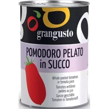 Томаты Grangusto консервированные целые очищенные в собственном соку 400 г (8017995101331): Вес нетто 400 г