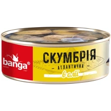 Скумбрия атлантическая Banga в масле 240 г (4751017406670): Вес нетто 240 г