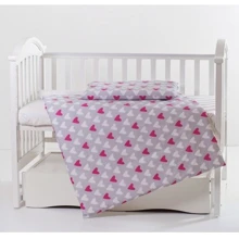 Сменная постель 2 эл. Twins Premium 3027-P-067, Сердечки, розовая: Тип постельный комплект
