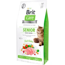 Сухий корм Brit Care Cat GF Senior Weight Control для дорослих котів, контроль ваги 7 кг (8595602540938): Тип Сухий корм