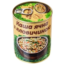 Консервы L'appetit Каша ячневая с говядиной 340 г (4820177070189): Вес нетто 340 г