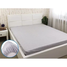 Простирадло на гумці Руно Grey бязь сіра 120х200 см (506.114У_Grey): Тип простынь