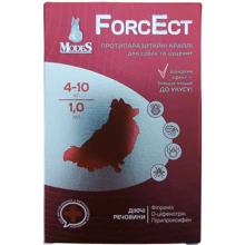 Противопаразитарные капли Modes ForcEct для собак и щенков 4 -10кг 1мл 3шт/уп (ЗС000272): Тип Капли