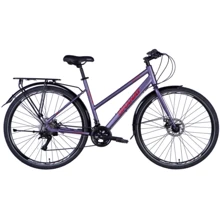 Велосипед Dorozhnik GRANAT W DD 28 кассета рама-20" лавандовый матовый с багажником задн. St с крылом Pl 2024 (OPS-D-28-415): Материал рамы Алюминий
