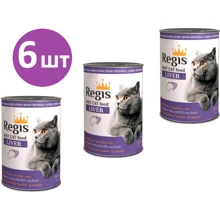 Влажный корм для кошек Regis с печенью 6х415 г (4820261720037): Тип Влажный корм