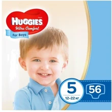 Huggies Ultra Comfort 5 (12-22 kg) Mega 56 Boy: Тип Подгузники