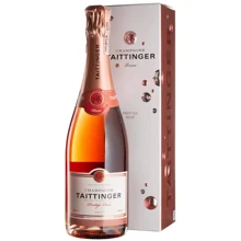Шампанское Taittinger Prestige Rose AOC розовое брют gift box 0.75 (BW5514): Объем, л 0.75