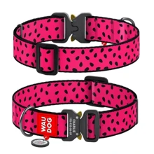 Ошейник для собак WAUDOG Nylon с QR паспортом Арбуз, XXL (4535-0049): Производитель WAUDOG