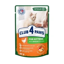 Влажный корм Club 4 Paws Premium Epikur Kittens для котят с курицей в соусе Epikur 12х80 г (4820215365673): Тип Паучи