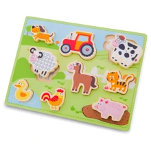 Пазл-сортер New Classic Toys Ферма з 9 частин (10521): Тип сортер