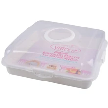 Тортовниця Violet House 0036 Каризм White квадратний 13х38х38см (0036 Каризм White квадратний с/к): Виробник Violet House