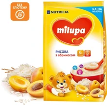 Milupa каша молочная 210 г рисовая с абрикосом от 5 мес.: Тип Каши молочные