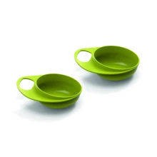 Тарілка для годування Nuvita Easy Eating глибока 2шт. Салатовий (NV8431Lime): Матеріал пластик