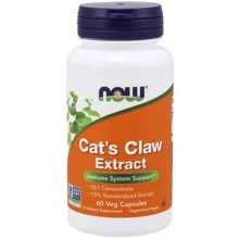 NOW Foods Cat's Claw Extract 60 Veg Capsules Кошачий коготь: Форма выпуска Капсулы