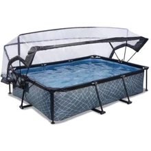 Бассейн EXIT Toys с куполом 300х200х65 см в цвете "камень": undefined undefined