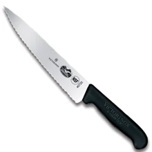 Кухонний ніж Victorinox Fibrox 19см з черн. ручкою (52033.19): Лезо нержавіюча сталь