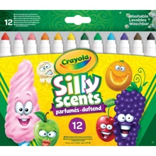 Набір фломастерів CRAYOLA Silly Scents Washable Широка лінія з ароматом12 шт (256352.012): Тип Смываемые
