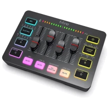 Игровой аудиомикшер Fifine SC3 4-канальный RGB black: Тип Цифровые консоли
