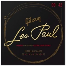 Струна для гитар Струны для электрогитар GIBSON SEG-LES LES PAUL PREMIUM ELECTRIC GUITAR STRINGS 9-42 ULTRA-LIGHT: Тип Комплект струн