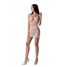 Ажурное мини-платье на тонких бретелях Passion BS096 One Size, white: Для кого Для женщин