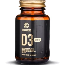 Grassberg Vitamin D3 4000 IU (100 mcg) Витамин D3 90 капсул: Тип Витамин D