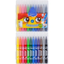 Фломастери-пензлик 1633-12PB 12кол Super Washable, Marco: Тип На водной основе