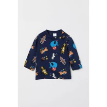 Лонгслив H&M 6796338 86 см темно-синий: Пол Мальчик