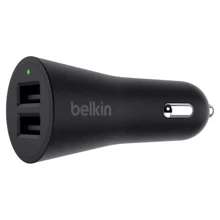 Зарядное устройство Belkin USB Car Charger Metallic 2xUSB 2.4A Black (F8M930btBLK): Сила тока 2.4А и более