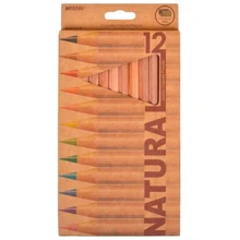 Карандаши Marco 6400-12СВ 12 цв Natural Jumbo объемные: Тип Цветные