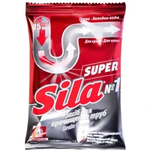 Средство Sila Super №1 для очистки труб 70 г (4823107600524): Производитель Sila