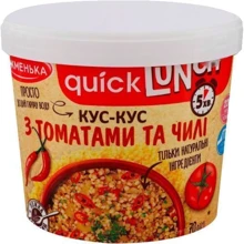 Quick Lunch Жменька Кус-Кус с томатами и чили 70 г (4820152182401): Технология Сушка