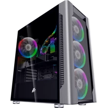 Корпус 1STPLAYER DX-R1-PLUS RGB Dual Glass Black (DX-R1-PLUS_DG): Форм-фактор материнской платы ATX / E-ATX / Micro-ATX