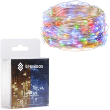 Гирлянда на батарейках Springos 4.9 м 50 LED CL0017 Mix: Тип Линейная