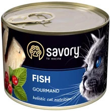 Влажный корм Savory для котов с рыбой 200 г (30648): Тип Влажный корм