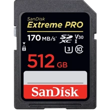 Карта памяти SanDisk 512GB SDXC Class 10 UHS-I U3 V30 Extreme Pro (SDSDXXY-512G-GN 4IN): Тип карты SDXC