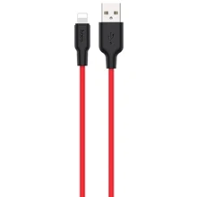 Кабель Hoco USB Cable to Lightning X21 Silicone 1m Red: Тип USB Cable - Lightning