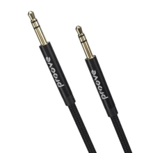 Кабель Proove Audio Cable AUX 3.5mm Jack Weft 1m Black: Тип Mini-jack 3.5mm M - Mini-jack 3.5mm M