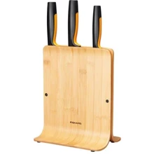 Набор кухонных ножей Fiskars FF с бамбуковой подставкой 4 пр. (1057553): Наименование Набор ножей с подставкой
