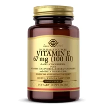Solgar Vitamin E 67 mg 100 IU d-Alpha Tocopherol & Mixed Tocopherols Вітамін Е 100 желатинових капсул: Тип вітамін E