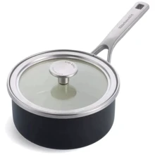 Ківш із кришкою KitchenAid Steel Core 16 см 1.3 л матовий чорний (CC005997-001): Тип ківш