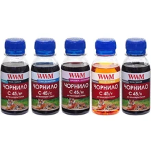 Чернила WWM CANON PGI450/CLI451 (5х100г) BP/B/C/M/Y (C45SET-5): Цвет набор (set), Yellow, Magenta, Black, Cyan