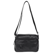 Мужская сумка через плечо Borsa Leather черная (m1t823-black): Пол Мужской
