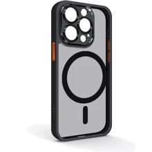 Чехол для iPhone ArmorStandart Unit Case Magsafe SE Black Orange for iPhone 15 Pro (ARM75362): Цвет черный