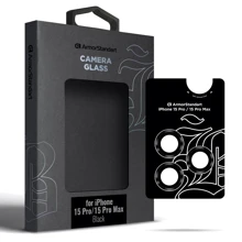 Защитное стекло для iPhone ArmorStandart Tempered Glass Supreme Black Icon Black Titanium for Camera iPhone 15 Pro / 15 Pro Max (ARM76591): Тип защиты экрана на камеру
