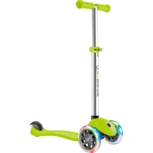 Самокат Globber Primo Lights зеленый (423-106): Количество колес 3
