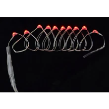 Електрогірлянди Yes! Fun LED-нить, 10 ламп, червона, 0,55 м: Тип Лінійна