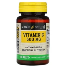 Mason Natural Vitamin C 500 mg Витамин С 100 таблеток: Тип Витамин C