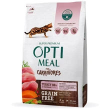 Сухой корм Optimeal Adult Cats Grain free для взрослых кошек с индейкой и овощами 4 кг (4820083905841): Тип Сухой корм