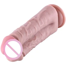 Двойной дилдо для секс-машин Hismith 8.5” Two Cocks One Hole Silicone Dildo: Назначение Вагинальные