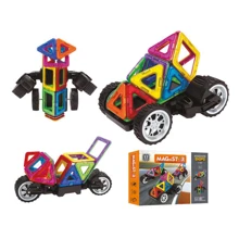 Детский конструктор Limo Toy Транспорт магнитный (LT3007): Количество деталей, шт. 17